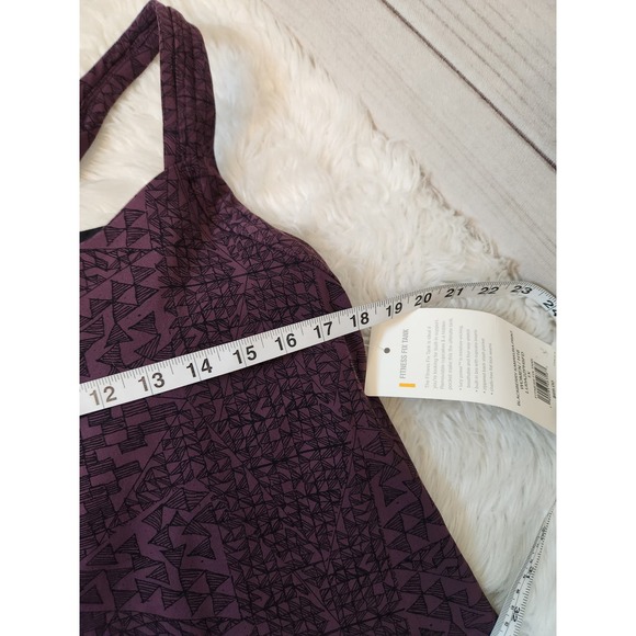 Lucy Women's Blackberry Kamakura Print Sleeveless Fitness‎ Fix Tank Top Size 1X - Picture 6 of 7